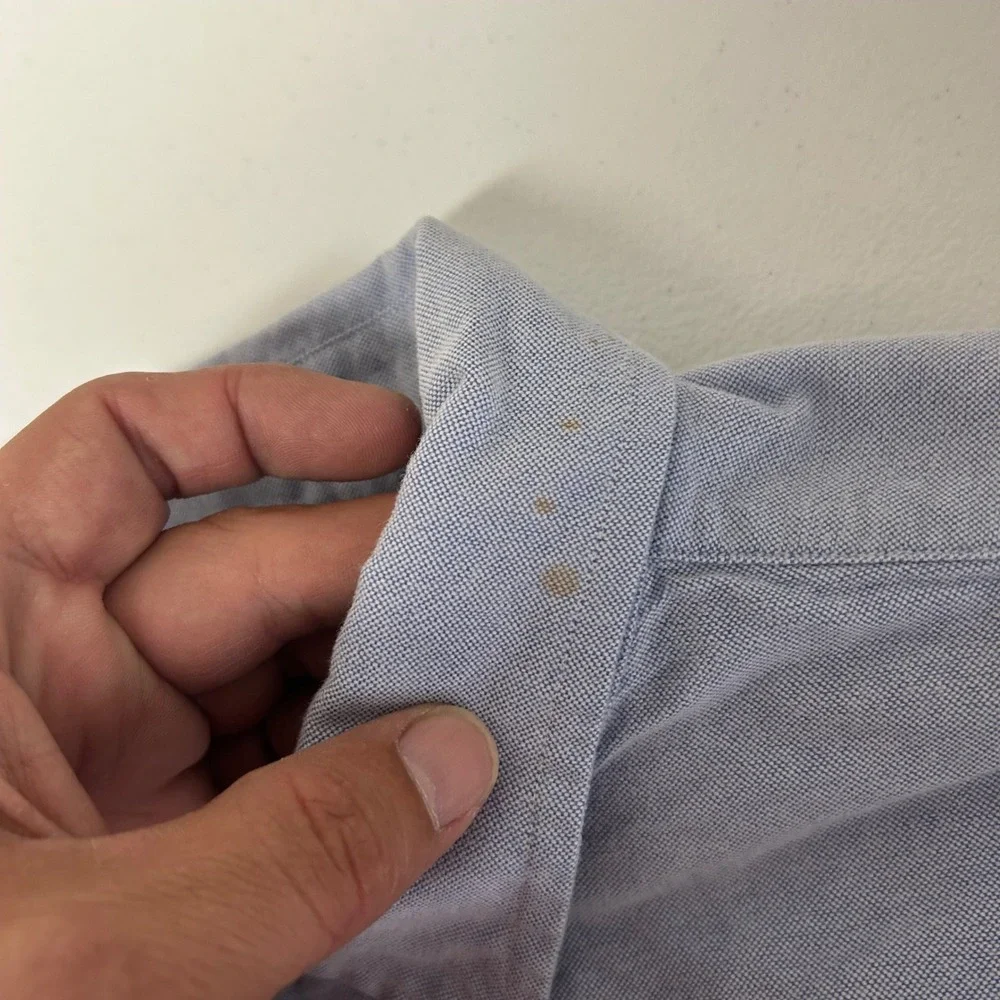 Ralph Lauren Button Down Shirt Mens XXL Blue Scottie Dog Embroidered Blake
